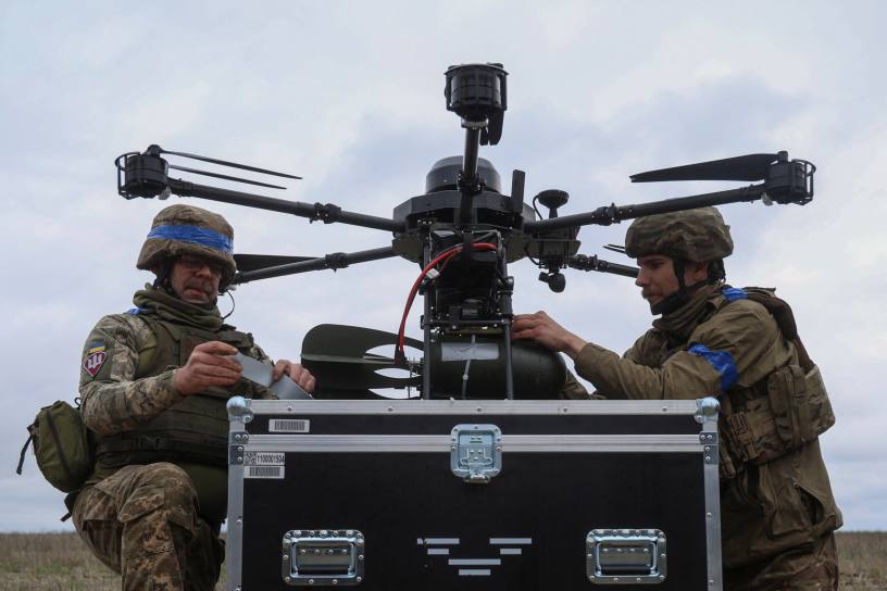 In Ukraine, more than 80 per cent of battlefield casualties are now caused by drones. Image Reuters/Oleksandr Ratushniak